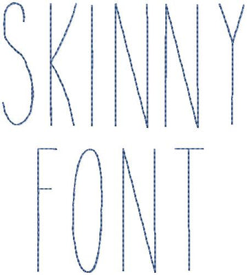 The Skinny Font