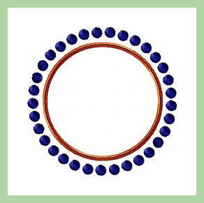 Download Circle Dot Monogram Frame - come in sizes to fit 2, 2.5, 3 ...