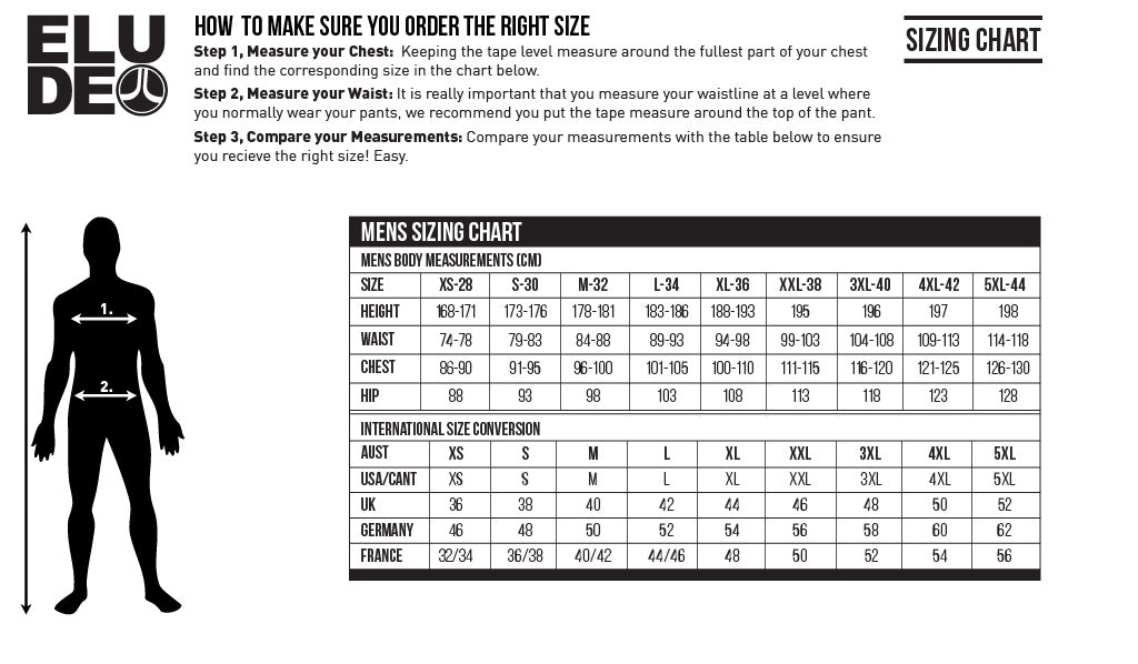 Size Charts - Paramount Outdoors
