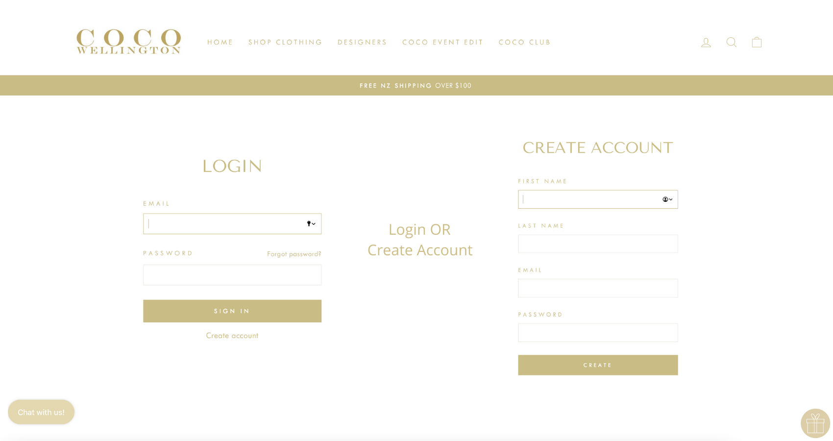 Login or Create Account