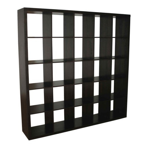 Caro 5x5 Cube Bookcase Bookshelf Walnut Veneer Color Designs