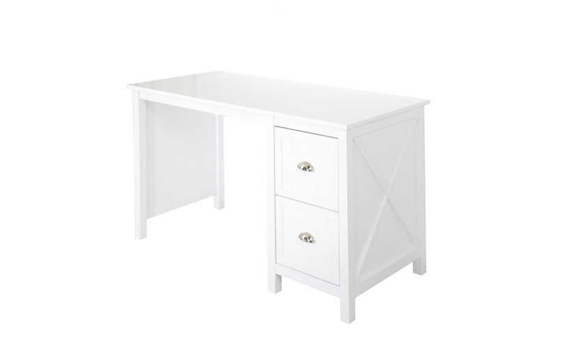 Country Desk With 2 Drawers And 1 Door White Designs By Phoenix