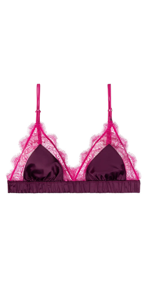 Love Stories Love Lace Sheer Bralette in Hot Pink – ACO Double Bay