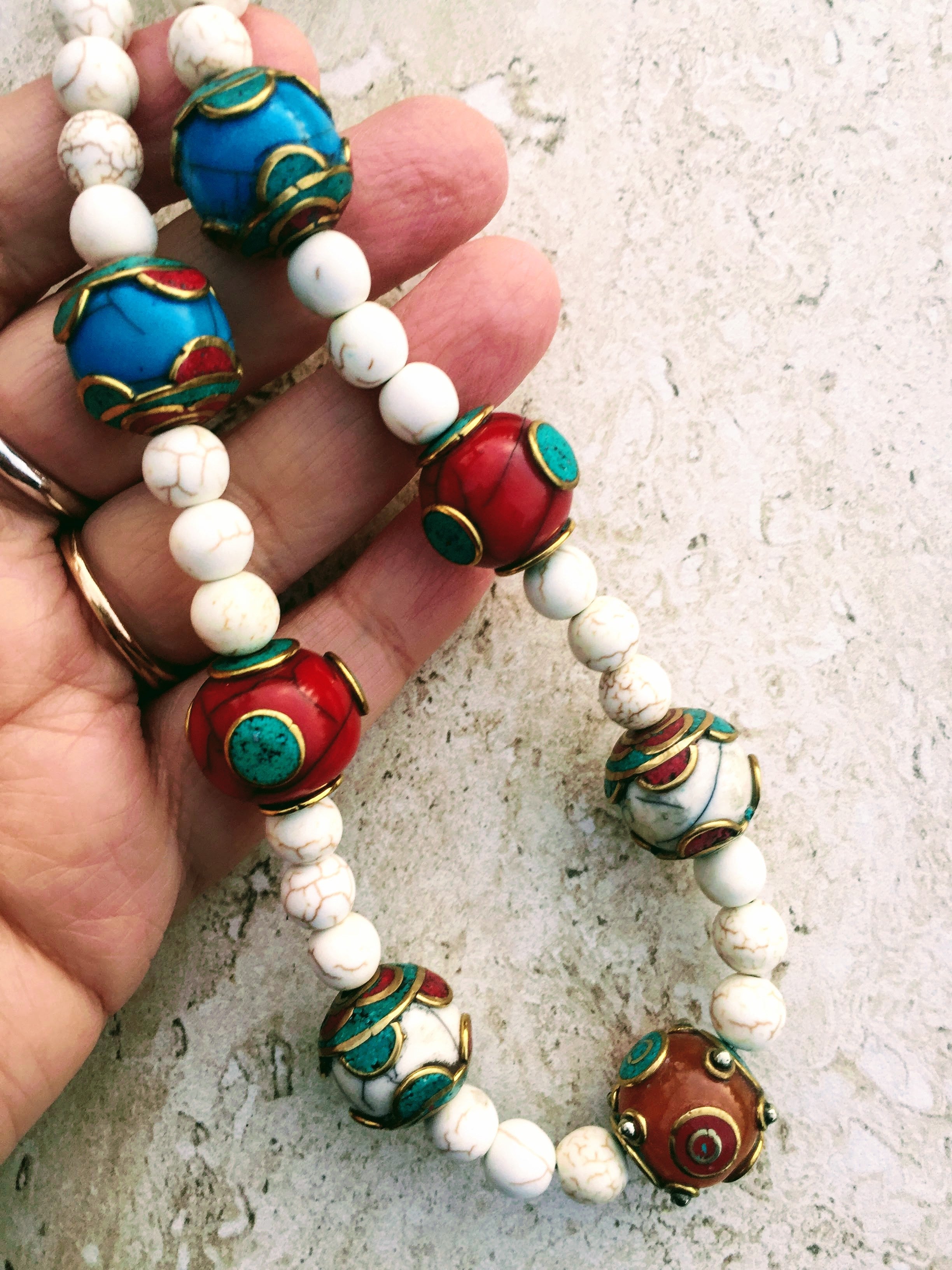 tibetan beads necklace