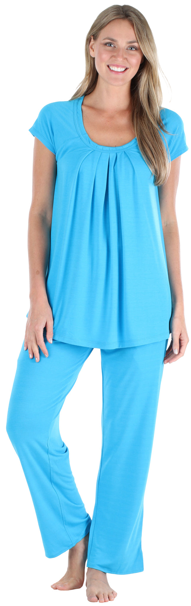 Stretchy Knit Oversized Top and Pants Set
