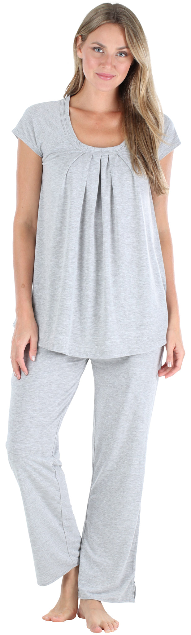 Stretchy Knit Oversized Top and Pants Set
