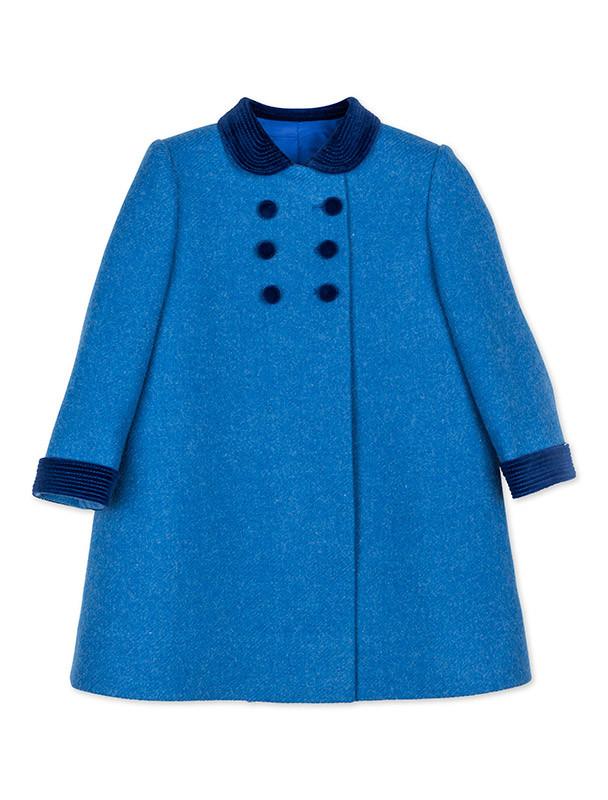 Abrigo inglés azul Princesa Charlotte de Cambridge - Minis