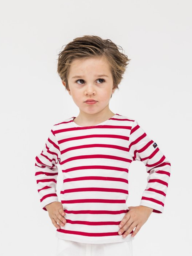 Magnético Guia Personas con discapacidad auditiva Camiseta marinera roja - Minis Baby&Kids