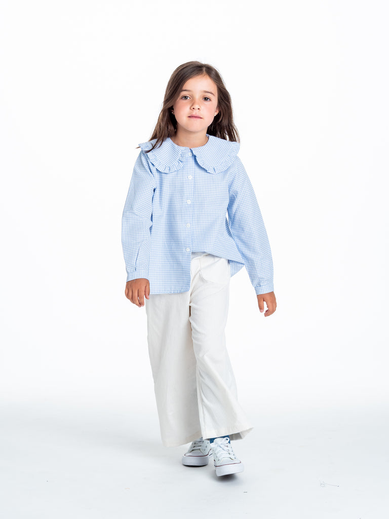 Pantalón pana blanco roto para niña - Minis Baby&Kids moda niños online