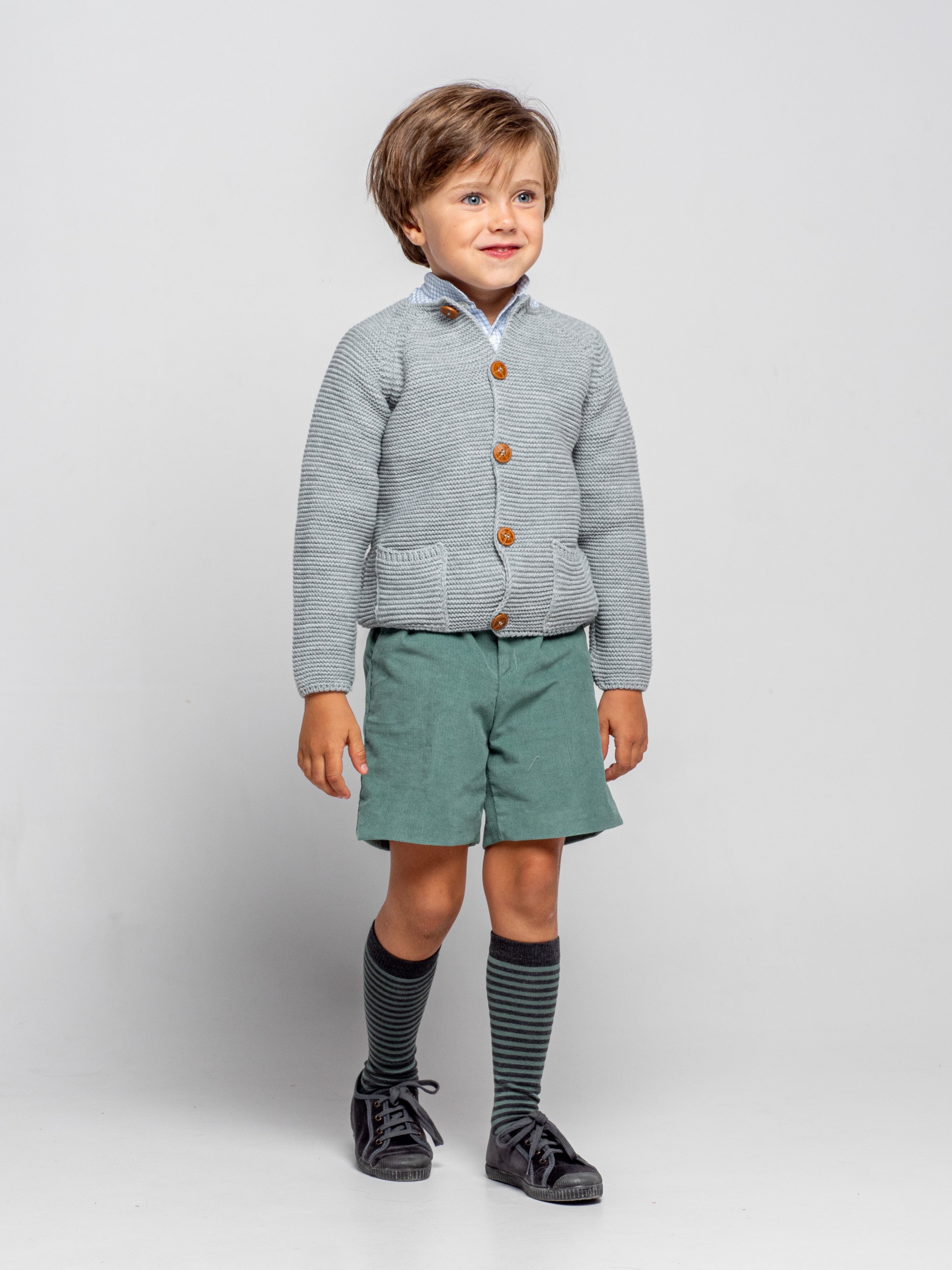 Pantalón corto verde - Colección Niño - Minis Baby&Kids online