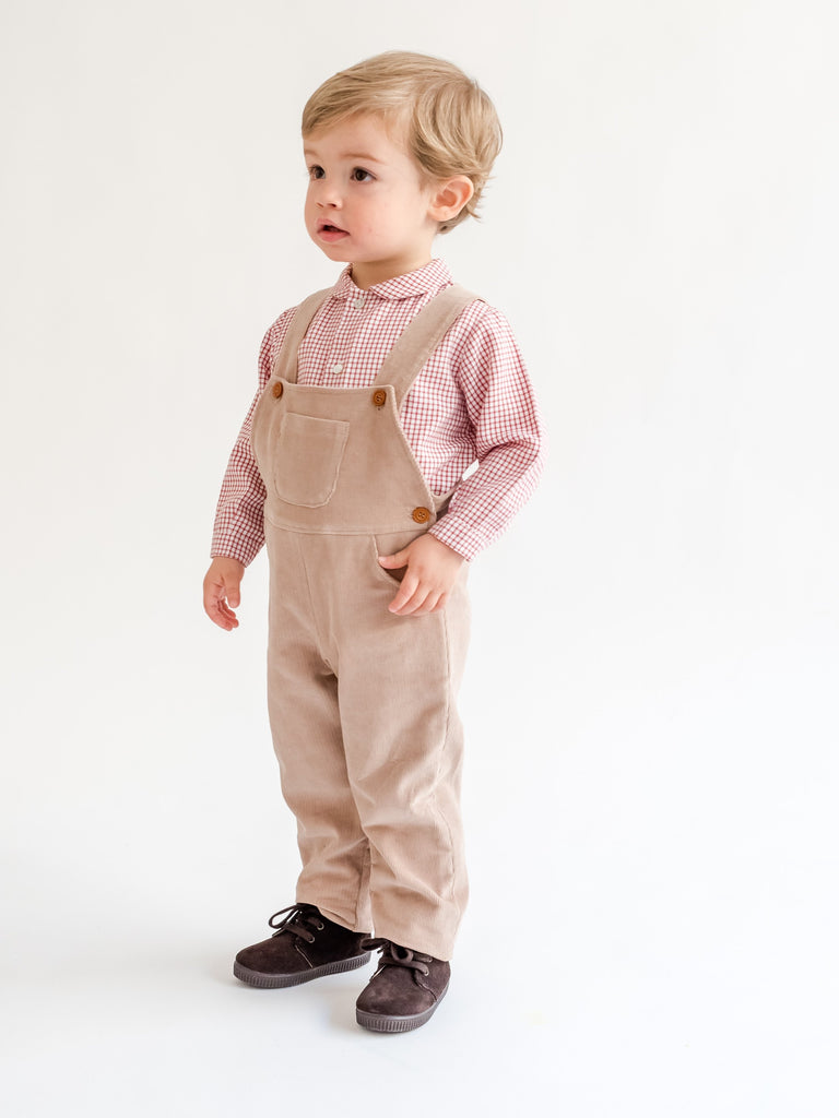 El diseño A merced de Puntuación Peto pana beige para niño y niña - Minis Baby&kids moda infantil online –  Minis Baby&Kids