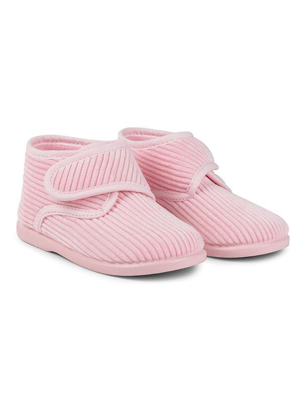 Abundantemente cilindro Coche Zapatillas de casa pana rosa para niña - Minis Baby&Kids