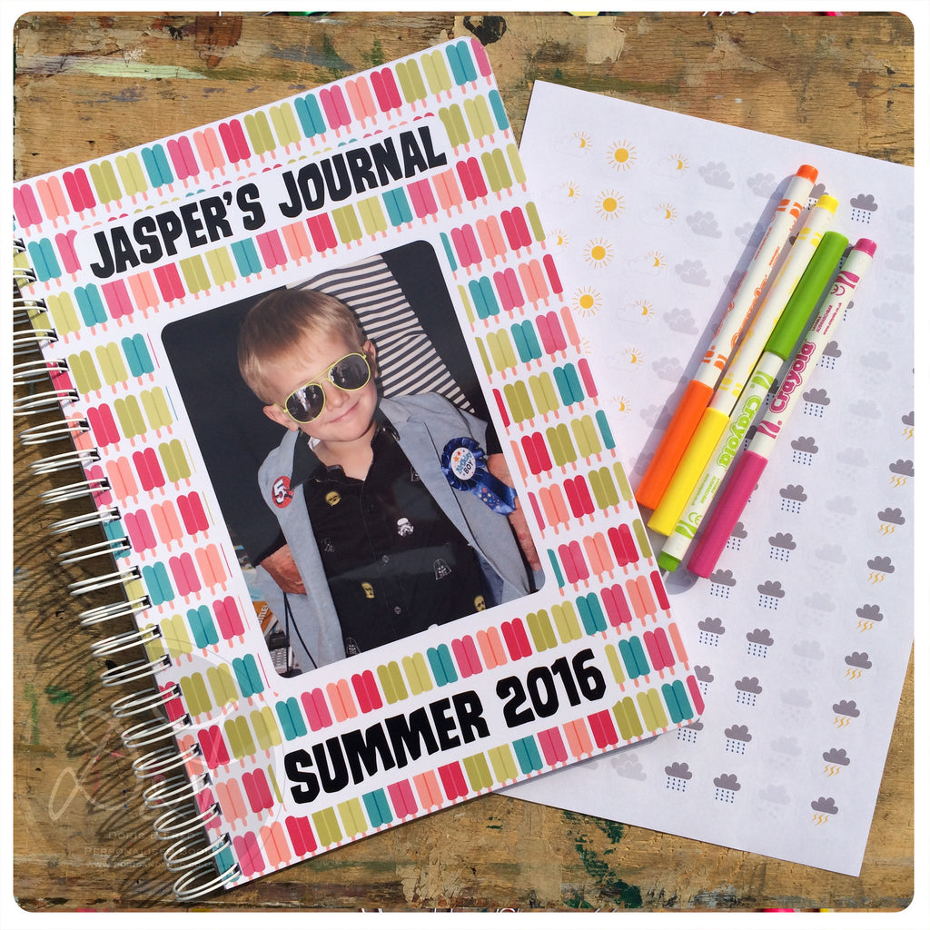  Kids  Personalised Scrapbook  Journal Doris Fred