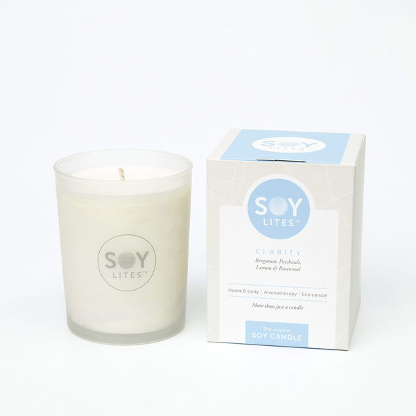 Clarity Tumbler Candle with Bergamot, Patchouli and Lemon