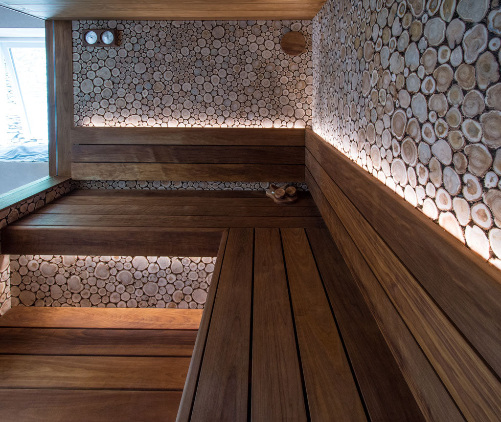The bespoke sauna installation  had to create a welcome sanctuary after long days of work and travel, and a place to support social, mental, and physical wellness for years to come.
