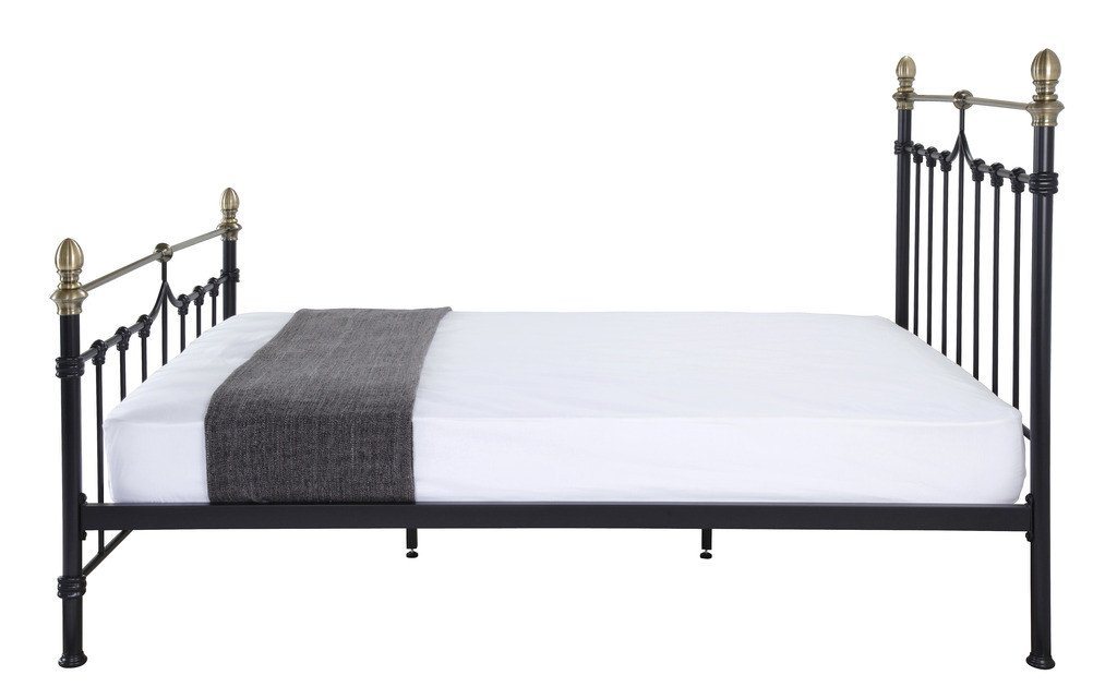 Cadot Luxury Victorian Inspired Black Metal Bed