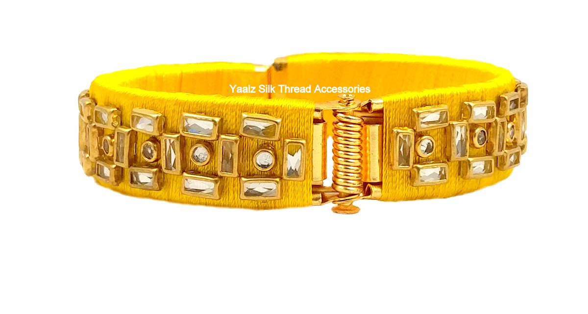 Yellow Thread Bracelet for Men  SARAH  604480