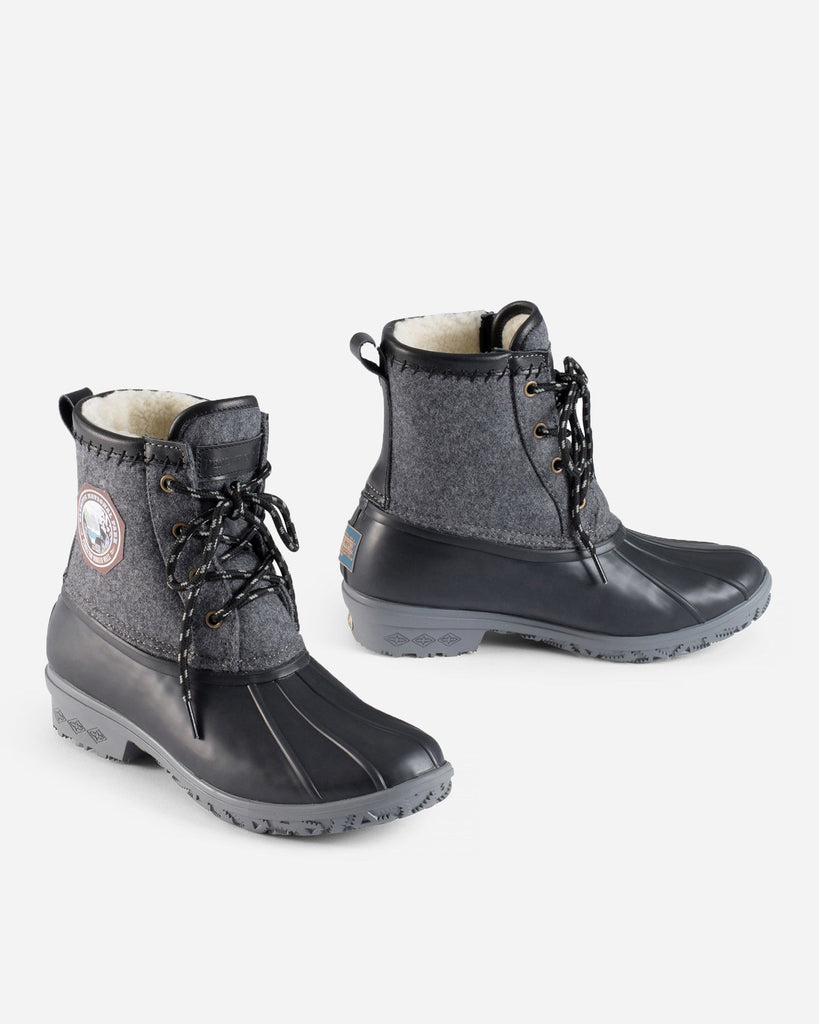 short grey boots