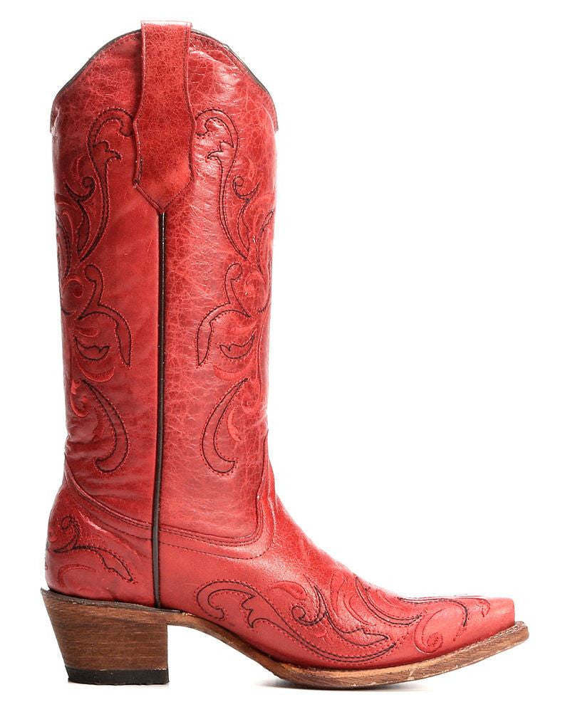 corral women's red boots