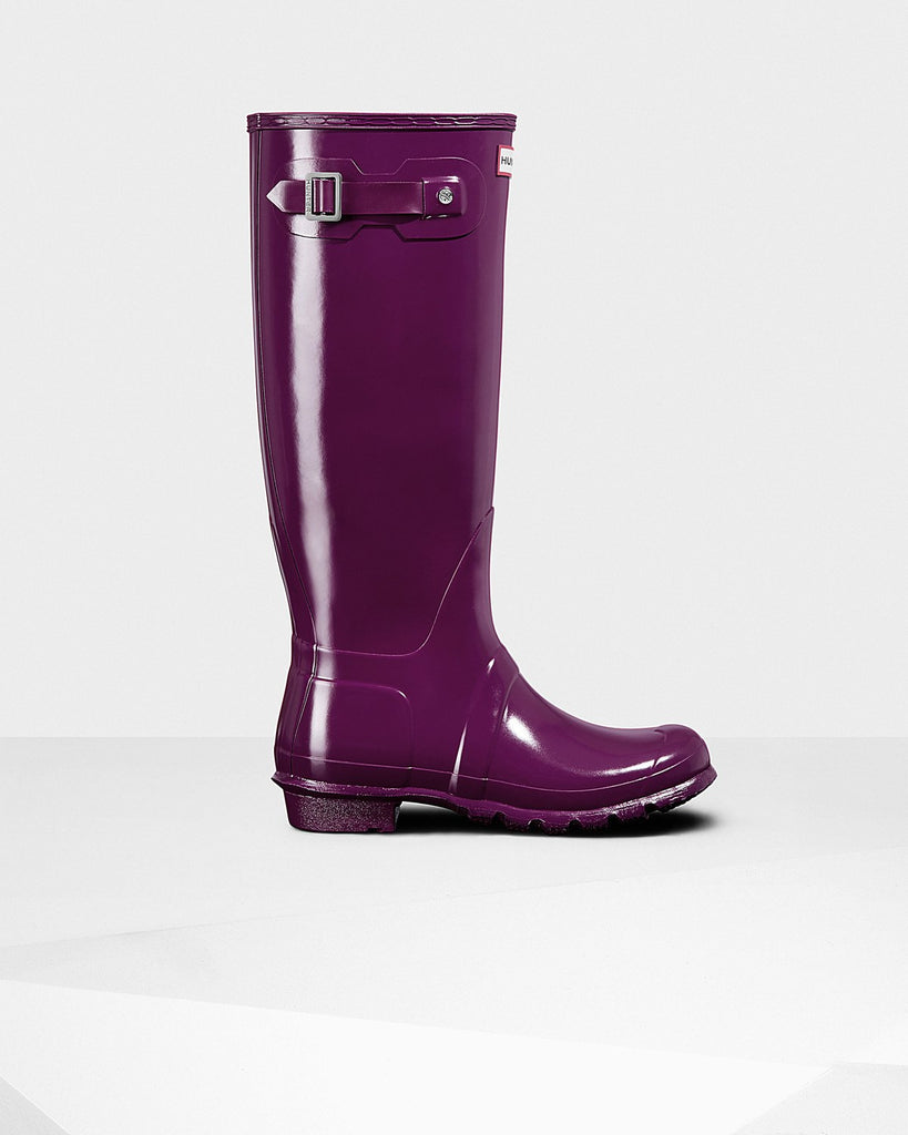 violet hunter rain boots