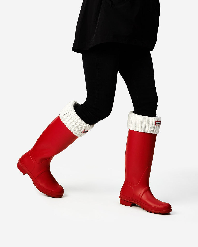 red boot socks