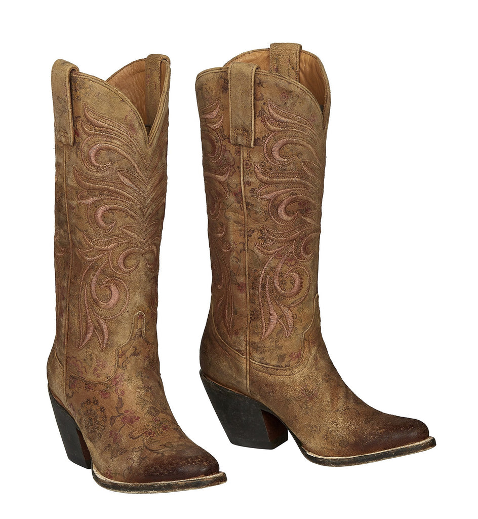 Lucchese Women's Floral Fashion Cowboy 