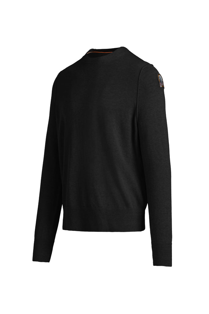 Hatton Sweater in Black Melange 