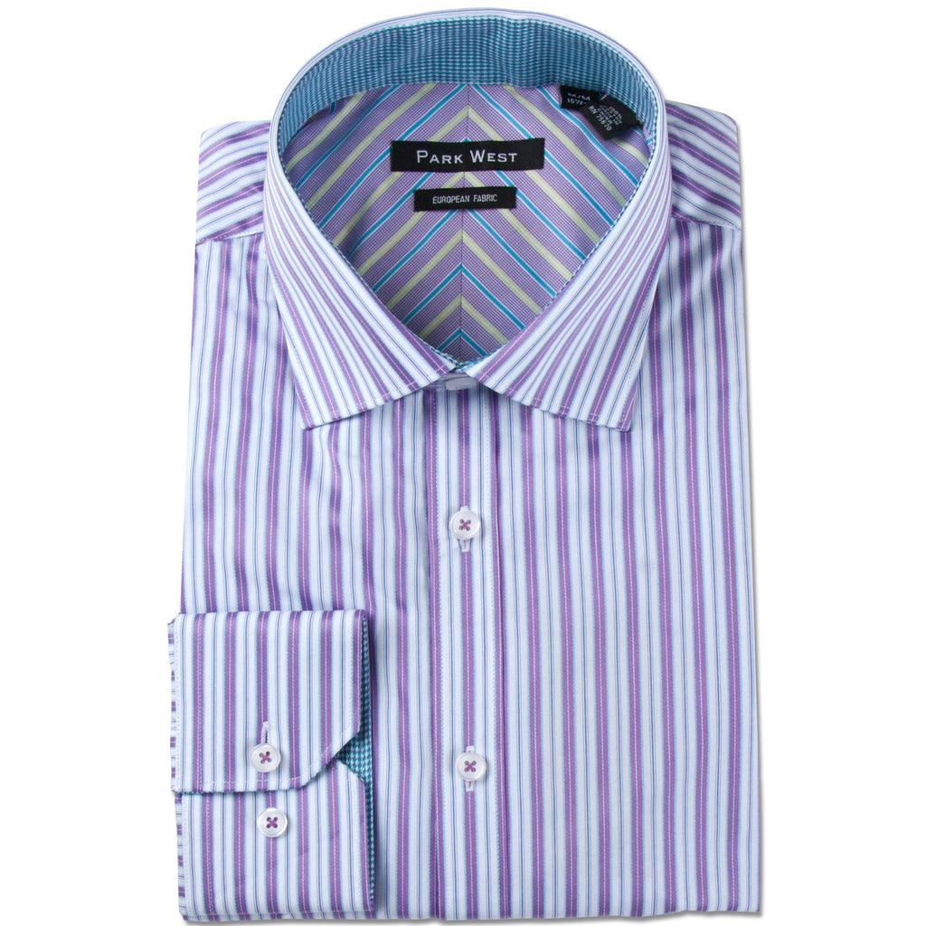 purple dressy shirt