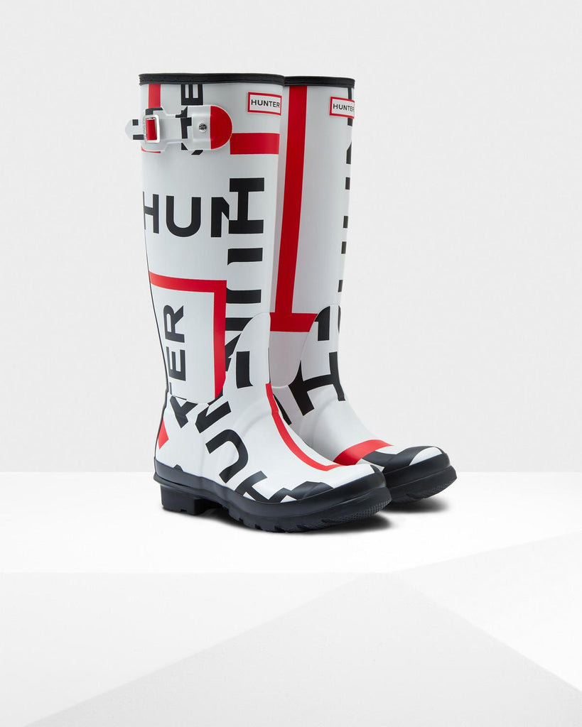 hunter exploded logo rain boots