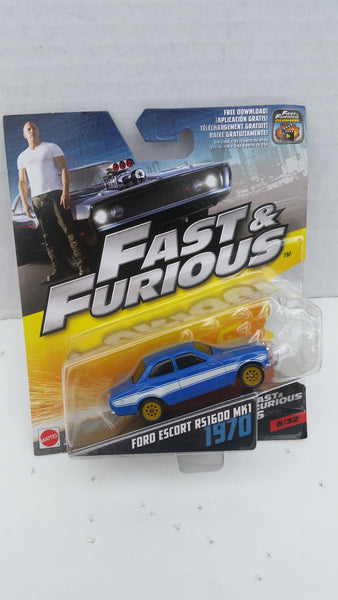 Hot Wheels Fast and Furious 1:55 Scale, 1970 Ford Escort A51600 MK1 ...