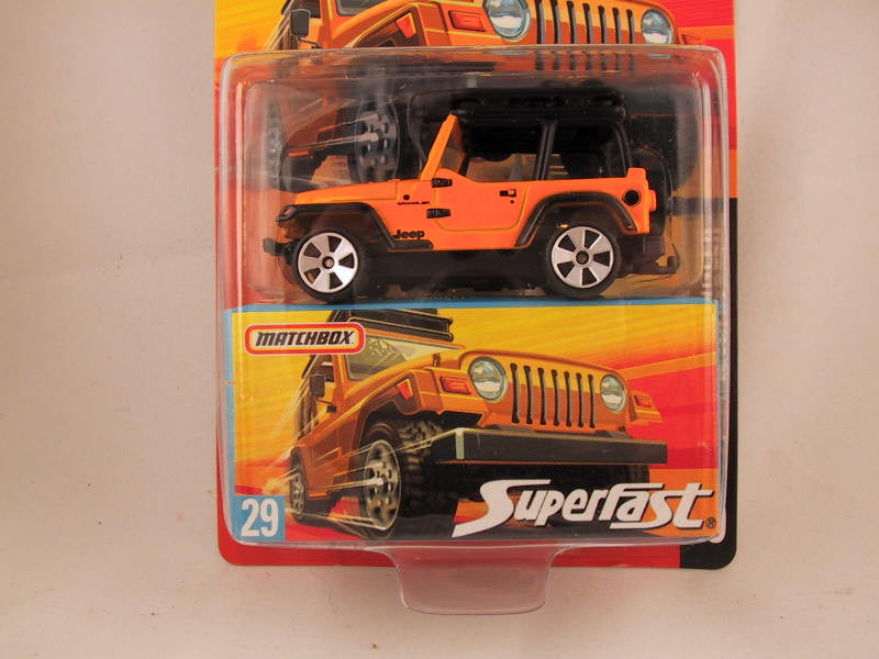 Matchbox Superfast 2006-2007, #29 Jeep Wrangler – MVE Collectibles