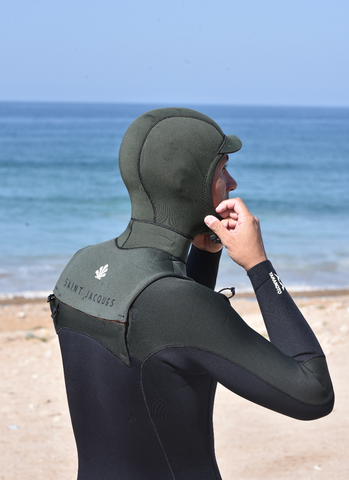 combinaison neoprene yamamoto intégrale convertible cagoule homme 5/3 mm saint jacques wetsuits