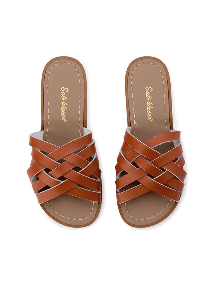 tan slides womens