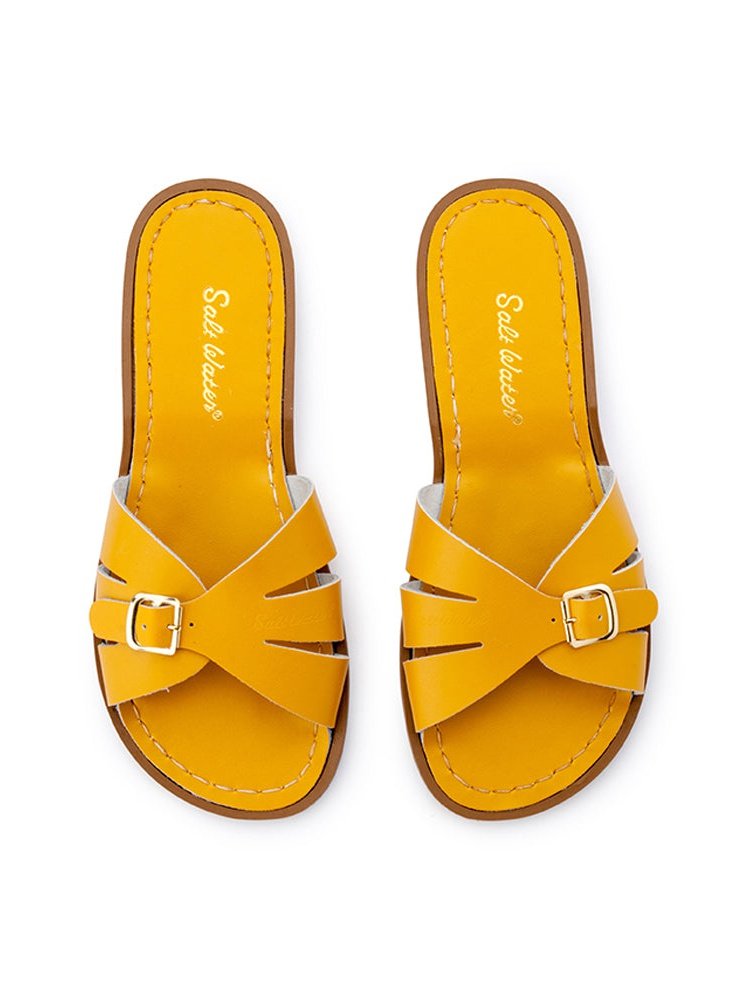 saltwater mustard sandals