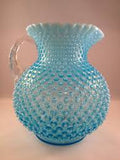 Blue Hobnail Glass Pitcher - Roadshow Collectibles