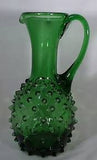 Green Hobnail Glass Pitcher - Roadshow Collectibles