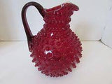 Rubie Red Hobnail Glass Pitcher - Roadshow Collectibles