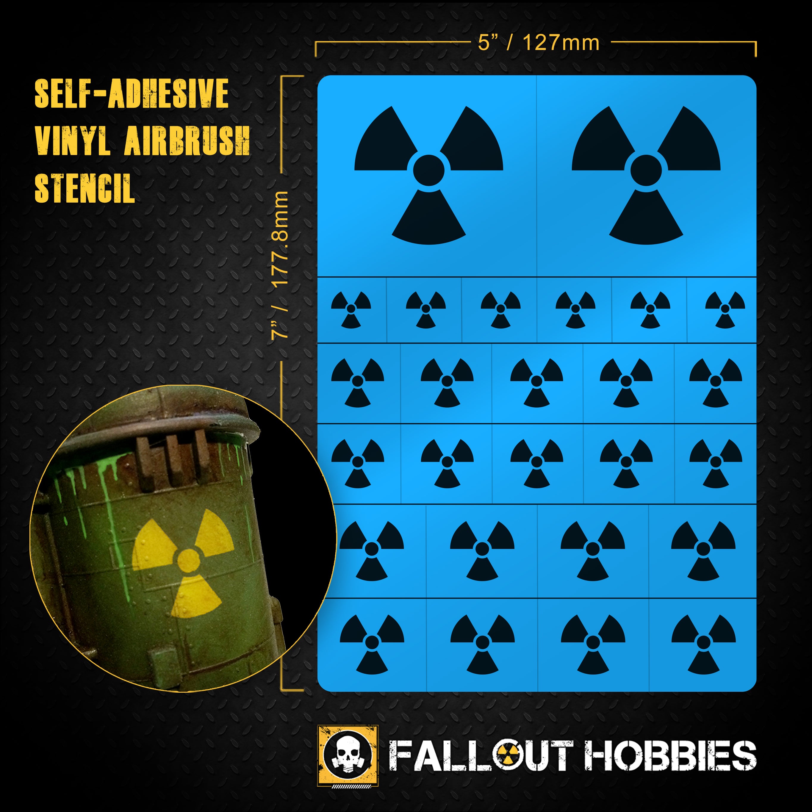 Radioactive Airbrush Stencil