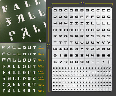 Sci-Fi Lettering 002 Airbrush Stencil
