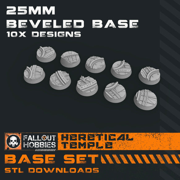Heretical Temple Downloadable STL Base Collection [Members]