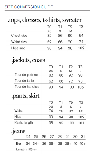Xs Dress Size Chart