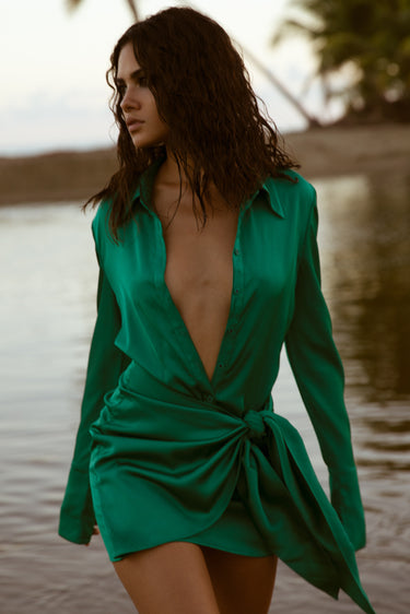 Serafia Dress Green