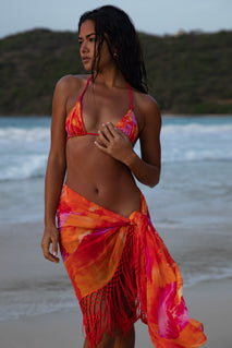 13091 (3 piece) bikini with sarong - Ekim Fashion Clothing & Accessories