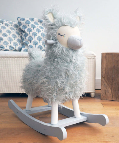 llama rocking horse