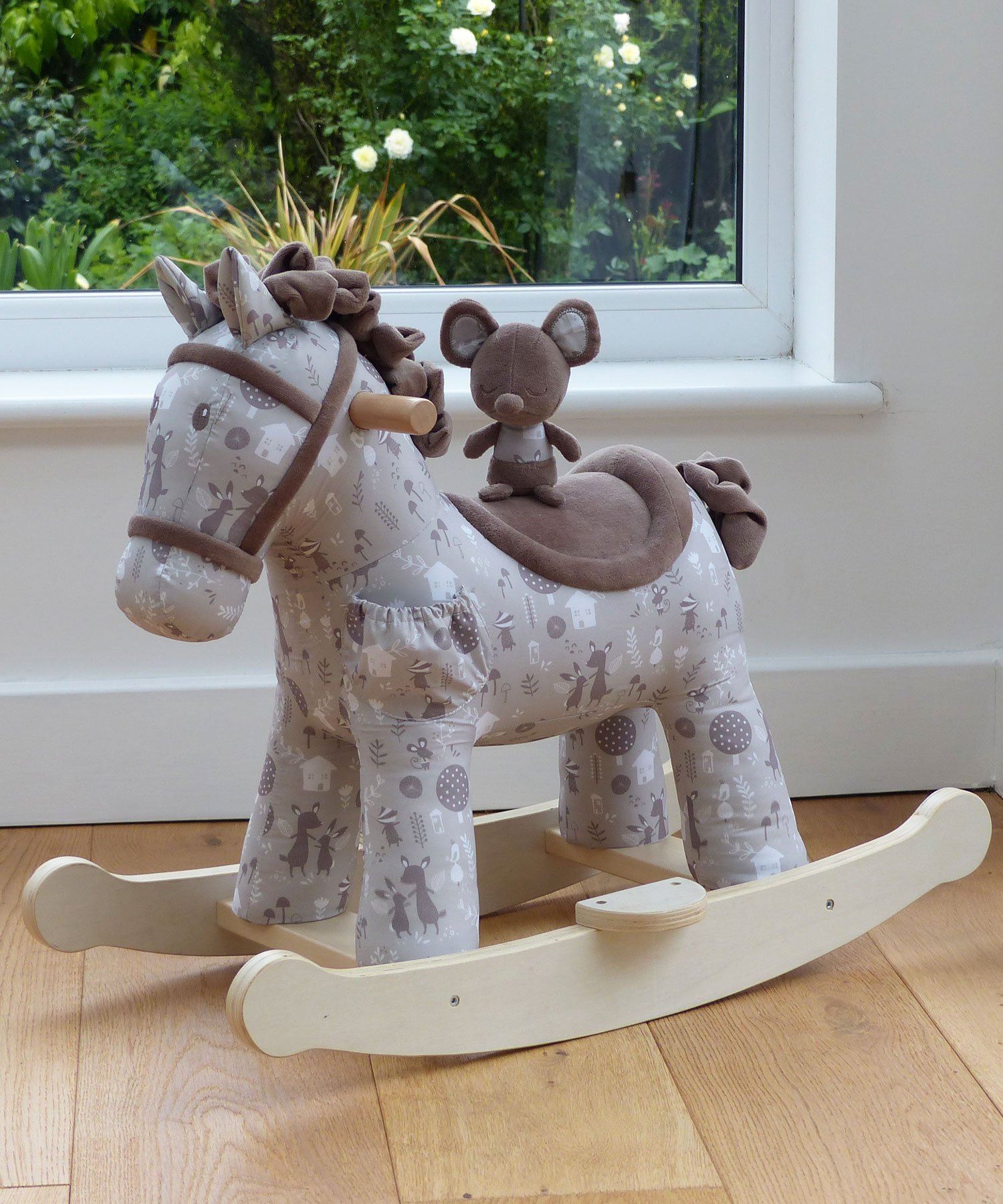 personalised wooden rocking horse