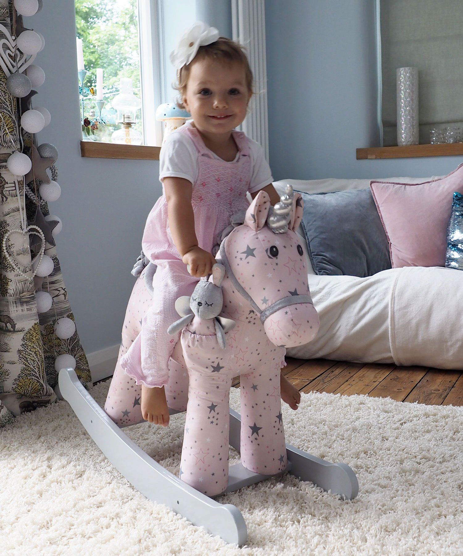 unicorn rocking horse personalised