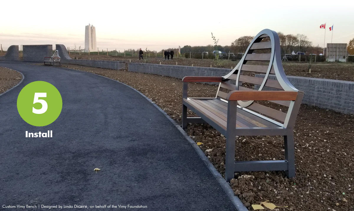 Vimy Bench - Install