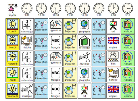 Widgit Symbols For Visual Timetables