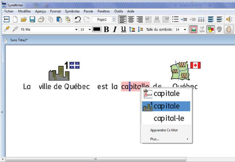 Écrire librement avec des symboles ou du texte avec Communicate: SymWriter 2