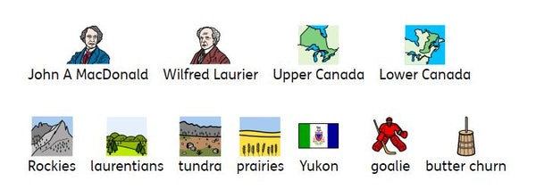 Widgit Symbols - Canadian vocabulary
